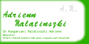 adrienn malatinszki business card